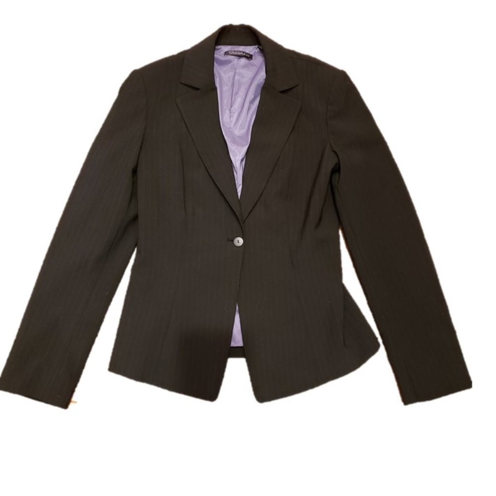 TAHARI Pinstriped Blazer Size 4 Like New
